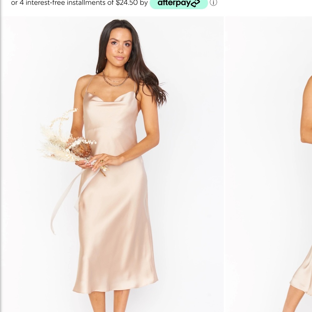COPY - Champagne silk dress